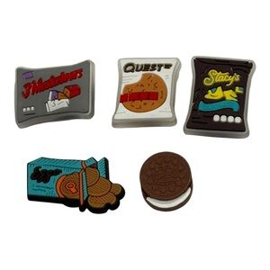 Snack Foods Shoe Charms Set Of 5